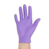 Halyard Health 55080 NITRILE Exam Glove Powder-Free Non-Sterile 9.5 Length X-Small Purple (2 Boxes o