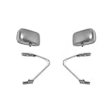 Ford F-150/F-250/F-350 1990-1998 ドアミラー 運転席と助手席側 ペア マニュアル 非加熱 ステンレススチール Swinglock FO1320102 FO1321102 E5TZ17696B E5TZ17696A