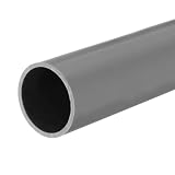 uxcell PVC剛性丸パイプ 36mm内径 40mm外径 330mm/13" ライトグレー 高耐久性 水道管 クラフト ケーブルスリーブ用
