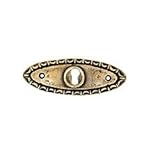 Brass accessory R.018 アンティーク 取っ手 真鍮 金具 家具 鍵穴 引出し