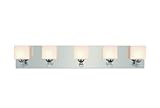 Transグローブ5ライトハロゲンBath Sconce 2695 PC光沢クロム2695pc 2695 PC 1