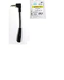 オーディオ変換ケーブル(3.5mmステレオ → 3.5mmモノラル)10cm直角