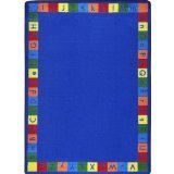 Joy Carpets Kid Essentials Early Childhood Primarily Alphabet Rug Multicolored 7'8 x 10'9 [並行輸入品]