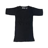 メンズ 加圧シャツ スーパーストレッチ (M, ブラック)