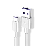 USB Type C ケーブル 5A 超急速充電 40W SuperCharge対応 Type-C機器対応 TPE素材 タイプ C ケーブル 急速充電 高速データ転送 在宅勤務 両面 FOR Sam-sung/Xperia/Galaxy/FOR Huawei Android多機種対応 Type C USB 充電ケーブル (1本セット)