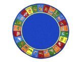 Joy Carpets Kid Essentials Early Childhood Round Animal Phonics Rug Multicolored 13'2 [並行輸入品]