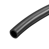 uxcell 潤滑油ホース ゴム ウォーターホースチューブ ブラック 内径8 mm 外径12 mm 全長1 M