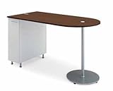 コクヨ　イートイン　シリーズ　ラティ　ラウンドカウンター　幅1800×奥行き900×高さ1000mm カラー:X1A（ペールイエロー）