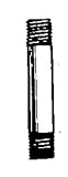 ACEカット済みパイプブラック1 – 1 / 2 " x 60 "スチール