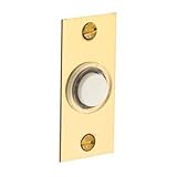 Baldwin Hardware 4853.260 Rectangular Brass Doorbell Button by Baldwin