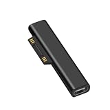 急速充電アダプタ アダプター Type-C充電器必要 USB-C to Surface Pro PD65W給電対応 15V/3A高速転送 自動吸着 脱落しにくい Surface Pro 6/5/4/3 Laptop 1/2/3/4/5 Book用