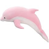 Wyazziv ぬいぐるみ 特大 イルカ イルカ 可愛い 大きい イルカ 160cm イルカぬいぐるみ イルカ イルカ 抱き枕 お祝い ふわふわぬいぐるみ イルカ縫い包み ブルー イルカ 抱き枕 ふわふわ お人形 女性 抱き枕 プレゼント ビッグサイズ (ピンク,50cm)