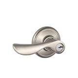 Schlage f80 – 619 LHサテンニッケルStoreroomエントリLeft Handedシャンパンスタイルレバー