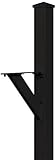 Salsbury Industries 4825BLK In-Ground Mounted Post Modern Decorative Mailbox, Black Salsbury Industr