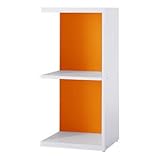 Garage グリッド収納庫GR 本棚 2段増設ユニット GR-0408Y マンダリンオレンジ