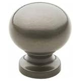 Baldwin 4702.151.BIN 4702 3/4" Diameter Solid Brass Round Knob from the Classic Collectio, Antique N