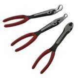 Sunex International 3704 3 Pc. 11" Long Hose Gripper and Cutting Pliers Set by Sunex International [