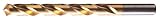 Cle-Line C19166 General Purpose Jobber Length Drill, High Speed Steel, Tin Finish, Straight Shank, 1