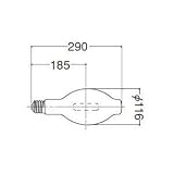 イワサキ アイ水銀ランプ蛍光形400W HF400XW