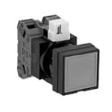 IDEC HW2B-M110G 22ハイ角平形押ボタンスイッチ1a緑色