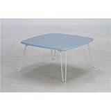 カラーテーブル/折りたたみテーブル 角60 正方形(幅60cm×奥行60cm) ブルー（青）【代引不可 [並行輸入品]