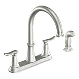 Moen CA87015SRS High-Arc Kitchen Faucet with Side Spray from the Solidad Collection, Spot Resist Sta