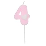 (ライチ) Lychee 誕生日キャンドル 数字モチーフ 0-9 かわいい ピンク ロウソク バースデーパーティー ケーキ 結婚式 出産祝い 記念日 写真撮影 ギフト プレゼント