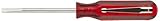 Xcelite R181 Chrome Vanadium Steel Slotted Round Blade Pocket Clip Screwdriver, Red Handle, 1/8" Hea