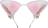 TIFFAXA 猫耳 ヘッドバンド カチューシャ 獣耳 ふせ耳 仮装 ユニセックス 超萌え ヘッドドレス 髪飾り リボン メイド ヘアアクセ