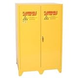 Eagle 1992Legs Tower Cabinets Yellow Only Two Door Manual Close With 4 In. Legs Two Shelves