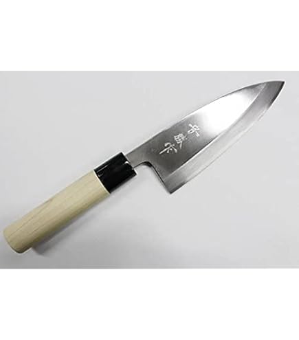 Amazon | 本場堺産 包丁どっとこむ「堺味正作」本霞白鋼出刃包丁180mm