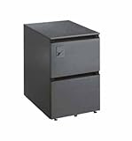 コクヨ　レヴィスト デスクシステム　オプション　ワゴン　ダイヤル錠　A2ワゴン 本体色:S85(チャコールメタリック)