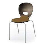 ITOKI（イトーキ） スタッキングチェア orno（オルノ）140DF 座面：ビニルレザー張 セピアブラウン KJA-140DF-49K1