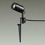 ＤＡＩＫＯ　ＬＥＤ照明器具　アウトドアスポットライト　スパイク式　ダイクロハロゲン５０Ｗタイプ　電球色　ＬＥＤランプ付　配光２０°　差込プラグ付　防雨形　本体色：黒　DOL3763YBF
