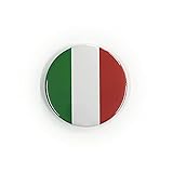 TOSPA 缶バッジ イタリア 国旗柄 直径約4.5cm スチール製 トスパオリジナル世界の国旗缶バッジ