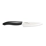 Kyocera Advanced Ceramic Revolution Series 4.5-inch Utility Knife, Black Handle, White Blade [並行輸入品]
