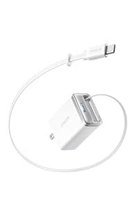 Anker Nano Charger (35W 巻取り式 USB-Cケーブル) ホワイト USB PD USB-C 急速充電器