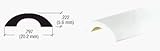 CRL White Frameless Shower Door Half-Round Threshold - 32 in long [並行輸入品]