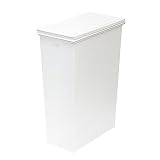 天馬 スリム ゴミ箱 45L フタ付き ワンタッチ開閉 大容量 ホワイト ELP-SP45PUSH PROPRETÉ×e-LABO