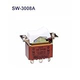 NKKスイッチズ SW-3008A ２極双投　端子はんだ　電流容量抵抗負荷ＡＣ１２５Ｖ　１５Ａ　小形ロッカスイッチ