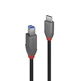 LINDY 2m ANTHRA LINE USB3.2 Gen1 Type-C to Type-Bケーブル(型番:36667)