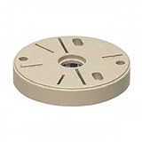 未来工業 ポリ台 照明器具取付用プラスチック絶縁台 丸型 外寸φ139×20mm ブラック POW-135K