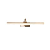 LEDミラーライト、洗面器トイレ、調節可能ベース、防水、防錆、ブロンズ9W42cm（16.5 "）