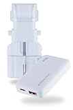 ROAD WARRIOR 海外マルチ変換プラグ ゴーコンα USB PD30W 急速充電/超薄型/2ポート(Type-C,Type-A)/A B BF B3 C CB SE O O2 150ヶ国以上対応 マルチ電源変換アダプター スマートフォン タブレット 各種PC対応 ホワイト RWG134WH