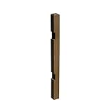 SINAPP ウッドフェンス用 ポール コーナー用 ポール単品販売 SIK2277 ロータイプ, ダークブラウン