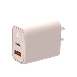QISI AC充電器 30W 急速充電 type c２ポート QC3.0 PD対応 超コンセント USB C コンセント ACアダプター Type C USB充電器 タイプc USB 携帯充電器 コンパクト 海外対応 PSE認証済み iPhone Android スマホ兼用 (30W2P-ピンク)