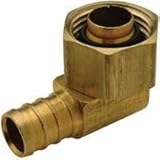 ZURN GIDDS-101916 Zurn Pex Brass Swivel Elbow, 1/2 Barb x 1/2 In Fpt Swivel Cone Connection, Lead Fr