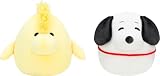 Squishmallow Peanuts 8インチ 2パック ぬいぐるみ - スヌーピーとウッドストックをスクワッドに追加 ウルトラソフトぬいぐるみ 大型ぬいぐるみ 公式ケリートイ