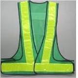 安全ベスト　V60型（テープ幅60㎜）　グリーンメッシュ×ライムイエローテープV60-GL