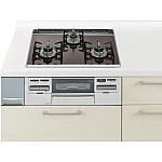 Panasonic ガスコンロ W600 クリアカラートップ(ショコラ) 両面焼 シルバー QSS76EG1CLP